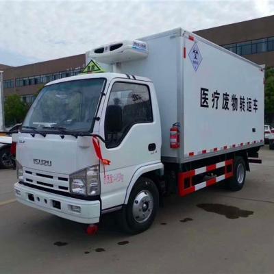 China Japan famous brand 4x2 clinical waste transfer medical disposal shipping van truck with refrigeration function JHW5040XYYQ for sale