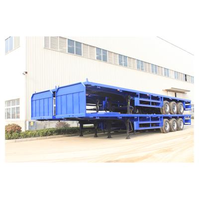 China Truck Trailer Made In China Top Quality 40FT Container Flat Bed Semi Trailers For Sale for sale