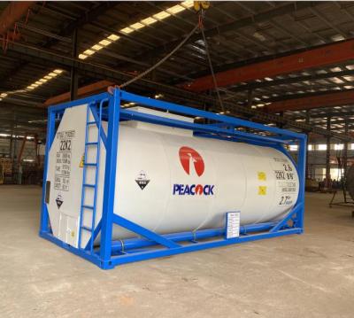 China Transporation and Storage 20 Ft Hydrochloric Acid ISO Tank Container 20,000 Liters Container Tanks For Chemicals for sale