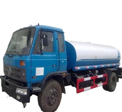 China Carbon steel Dongfeng 4X2 water tank truck 10000 liters water bowser with cheapest price for sale