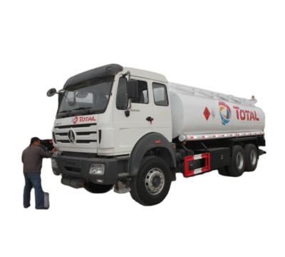 China BEIBEN 3 Axle 20000 Compartment 4 Liters Fuel Tanker Truck 20000 Liters for sale