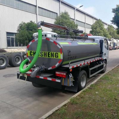 Cina Q235 carbon steel Dongfeng 4500 liters deslime tank truck vacuum residue suction fecal suction truck in vendita