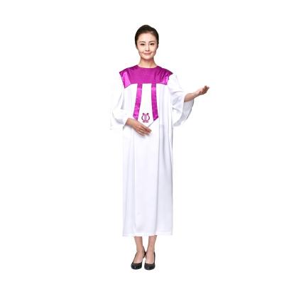 China European Hallelujah Church Choir Robe Summer CHURCH Choir Clothing Quality Standards Unisex Church Robe Long Robe 4 Color You Select Christian Gown for sale