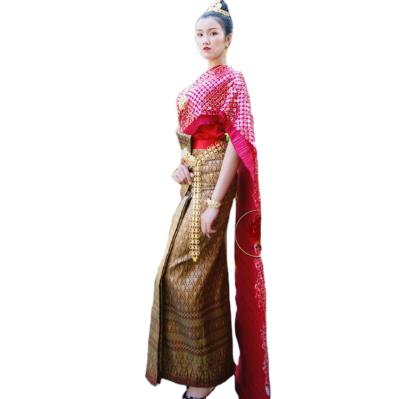 China Yunnan Dai People Songkran Festival Garment Event Host Clothing Ethnic Princess Yunnan Dai People Princess Ethnic Thai Traditional Costumes for sale