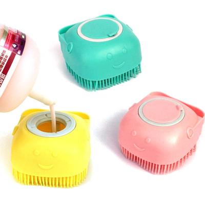 China Viable Pet Bathing Dogs Cats Silicone Bathing Grooming Multifunctional Massage Brush Removing Hair Dog Floating Brush for sale