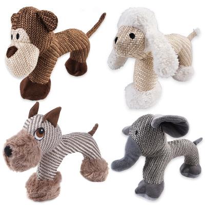 China Viable Stuffed Toy Teddy Shiba Lu Dog Molar Squeaky Dog Teeth Plush Toy Dog Cleaning Bite-Resistant Toys for sale