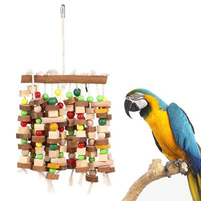 China Parrot Viable Set Toys Medium and Large Parrot Toys Bird Cage Bird Supplies Gnawing Toys for sale