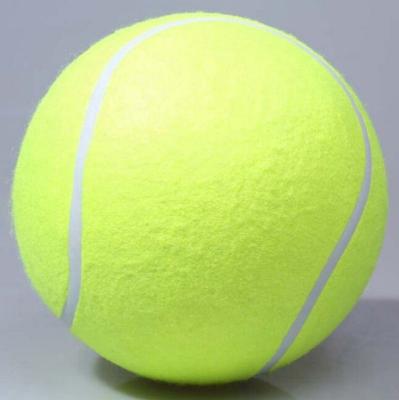 China Hot Stocked Soft Custom Durable Large Inflated Giant Tennis Ball Toy For Dog Play Ready To Ship for sale