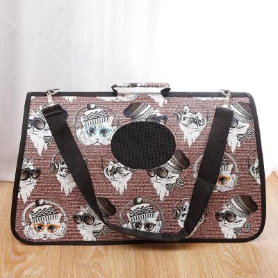 China Breathable China Pet Product Fashion Oxford Material Airline Approved Bag Pet Carrier With Zipper for sale