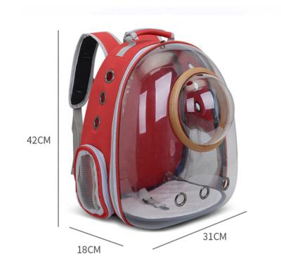 China Portable Transparent Breathable Fashion Pet Food Space Backpack Pet Bag For Pets Purses Cats Out Of Carrier Package Carrier Bag for sale