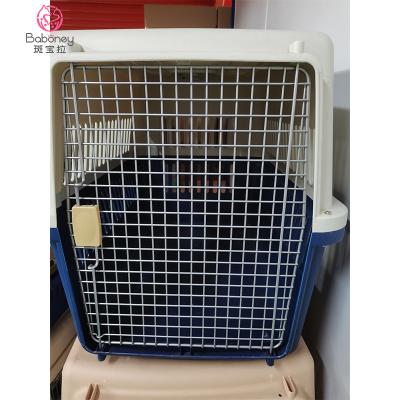 China Breathable Encrypted Door Dog Settlements Cages Airline Approved Puppy Carriers Pet Travel Box for sale