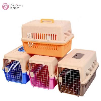 China Cheap General Pet Breathable Products Puppy Travel Cages Plastic Dog Crates Dog Home Settlements for sale