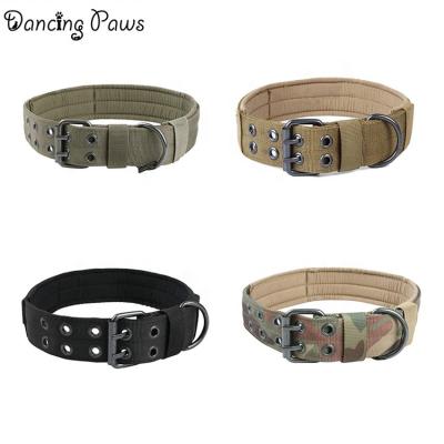 China Viable Hot Selling Five-speed Adjustment Nylon Needle Buckle Tactical Special Dog Collar for sale