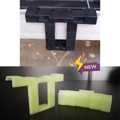 China Solar Powered PV Module Accessories 40mm PV Module Solar Panel Installation 25mm 30mm 35mm Station Robot Drainage Cleaning Clips for sale