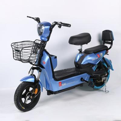 China Factory Carbon Steel 350w 48V 2 Wheel Electric Bicycle Bike Moped Electric Scooter With Pedals for sale