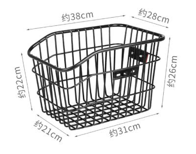 China Front Practical Hot Electric Basket Metal Bike Folding Bike Basket Mountain Bike Mountain Sale Recycling Accessories for sale