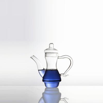 China DB1851 Handmade Transparent Heat Resistant High Borosilicate Glass Teapot for sale