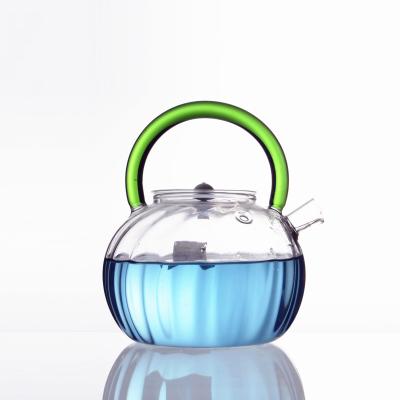 China DB8003 Infuser Teapot 800ml Borosilicate Glass High Sustainable Glass Teapot for sale