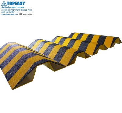 China TOPEASY Anti-Slip Pipe Cable Covers Hose Pipe Ramps Yellow Black Color High Quality Best Price China Manufacturer for sale