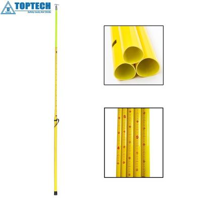 China TOPTECH 40ft Telescopic triangle hot stick hotstick for Cutout Fuse Surge Arrester Insulation measuring stick for sale