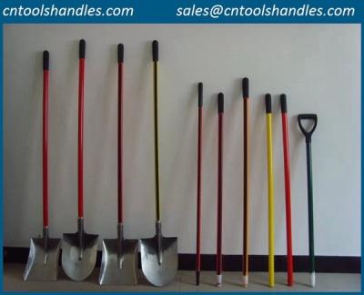 China Hollow fiberglass shovel handle, hollow fiber glass spade handle for sale