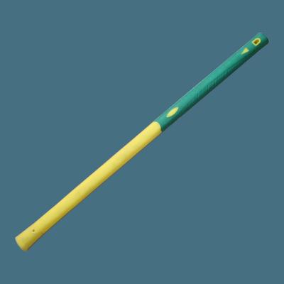 China FH21 striking tools  replacement fiberglass handle, yellow green color, plastic coated with TPR soft grip for sale