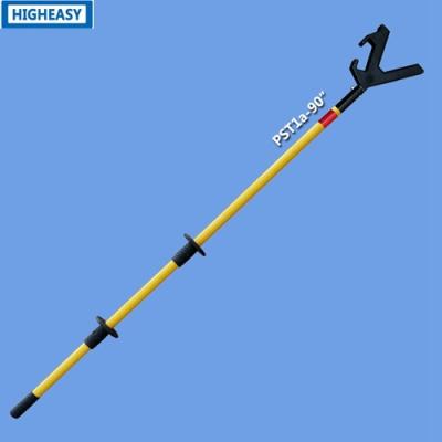 China 90 inch push pole safety tool with straight handle, higheasy push pull pole black yellow color,  push pole for sale