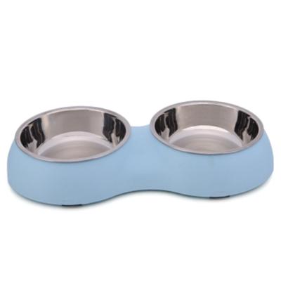 China Dog Stocked And Anti Slippery Durable Cat Drinking Feeder Safety Bowls Stainless Steel Bowls for sale