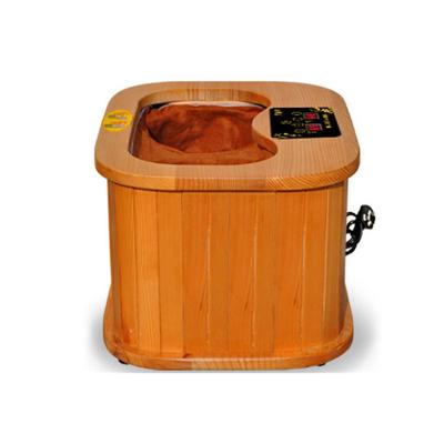 China Modern Full Automatic Canadian Hemlock Heating Computer Control Panel Foot Sauna Therapy Barrel Massage Computer Wooden Control Panel Far Infrared for sale