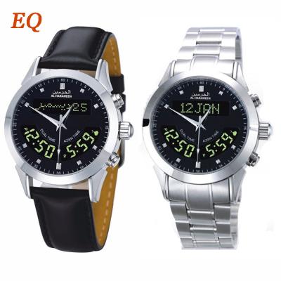 China Al wholesale new fashion harameen alarm the muslim azan watch prayer time azan watch for sale