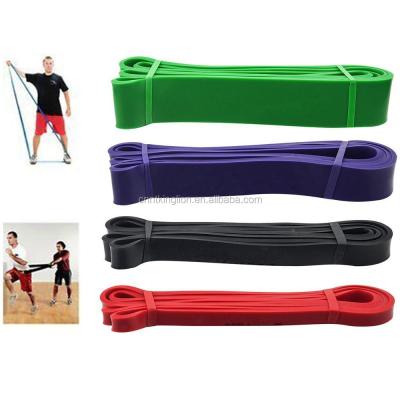 China Fitness Lifting 100% Natural Power Applications Elastic Custom Pull Up Weightlifting Cross Fit Latex Resistance Band for sale