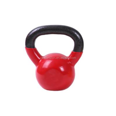 China Wholesale Custom Fitness Training Power Grip Colorful Vinyl Kettlebell for sale