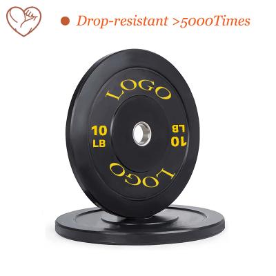 China Barbell Factory Custom Solid Rubber Weight Competition Anti Crack Strength Training Nantong OB Bumper Plates for sale