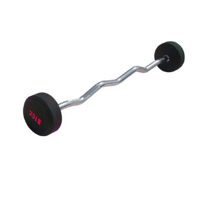 China Nantong Heavy Duty Men's Weightlifting Olimpic Loop Grip Customized Rubber Body Pump Barbell for sale