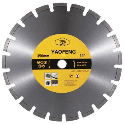 China The professional use laser. Europe High Speed ​​Straight Smooth Edge Market Welded Diamond Saw Blade For Concrete, Marble, Granite Cutting for sale