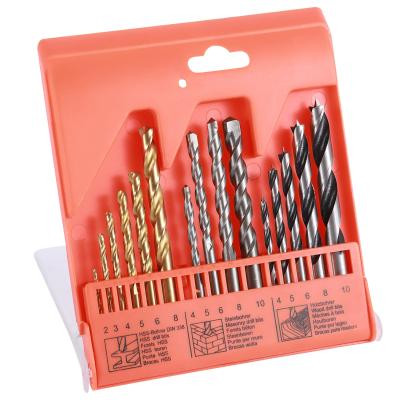 China Drilling Holes High Quality 21pcs DIN338 M35 HSS Twist Drill Bits Set For Metal And Stainless Steel Drilling for sale