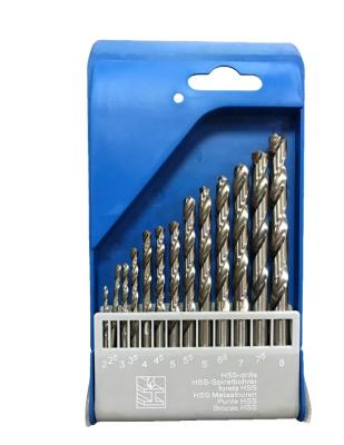 China Metal Drilling 13PCS DIN338 M35 HSS Cobalt Drill Bits Set 5% Co Drills For Metal And Stainless Steel Drilling for sale