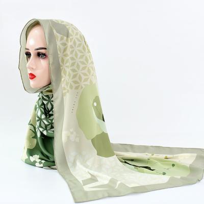 China Factory New Breathable Satin Velvet Chiffon Printed Sun Protection Shawl Hijab Scarf Can Be Customized Hijab Scarf for sale