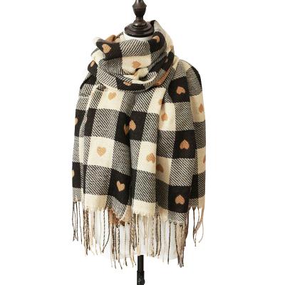 China Factory New Breathable Warm Scarf Wholesale Cotton Mid Length Padded High Quality Knitted Scarf for sale