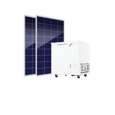 China 200/208L Solar Powered Solar Powered FADI Car Fridges Deep Freezer Fridge Solar Freezers With Panel for sale