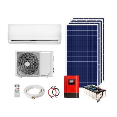 China Hotel On / Off Grid 3 In 1 Split Type Wall Hybrid Solar Air Conditioner for sale