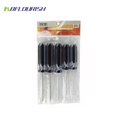 China CRV Latest Production Black Torx Handle Screwdriver&5pcs Screwdriver Set for sale