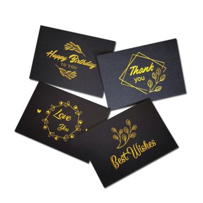 China Recyclable Bespoke Black Products For Inserting Cards, Custom Thank You Note Cards, Product Insert Kraft Paper Thank You Notecards Printing for sale