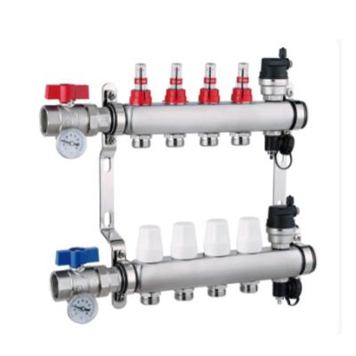 China BH HVAC Floor Heating Systems Traditional New Products The Water Supply Brass Flow Meter Inlet Manifold for sale