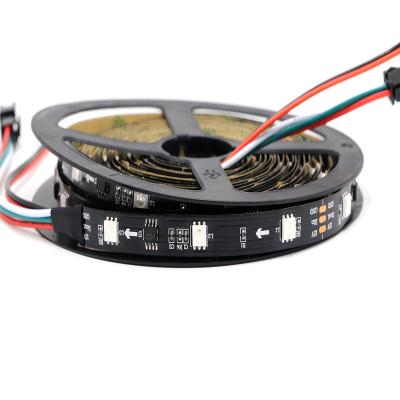 China 12v 3 pin residential rgb 5050 affordable led strip comercial high lumens dreamcolor ws2811 led strips 60leds/m for sale