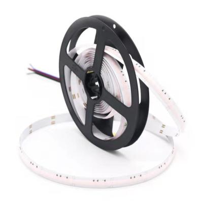 China LANDSCAPE CE rohs 3 years warranty ra90 rgb flexible cob cct led strip 15w 840led 24v rgbcct cct cob led strip for sale