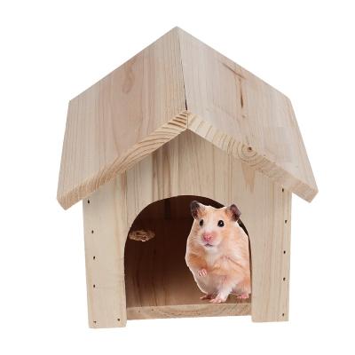 China Breathable squirrel houses, hamster, bird house and other small wooden pet houses for sale for sale