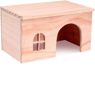 China Breathable Custom Hamster Cabin, Small Animal Natural Hidden Habitat Cage Play House Pet House for sale