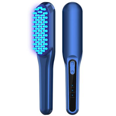 China Home Red Blue Light Comb Therapy Laser Hair Growth Laser Brush Electric Hair Loss Comb For Head Massage for sale