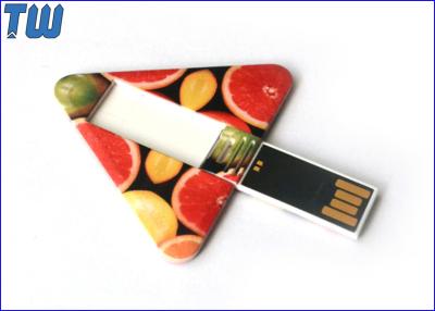 China Geometry Triangle Card Swivel USB Flash Drive 2GB 4GB 8GB 16GB 32GB for sale